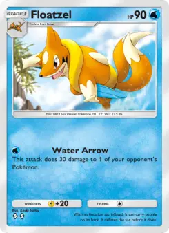 Pokémon-Karte Floatzel 017/072