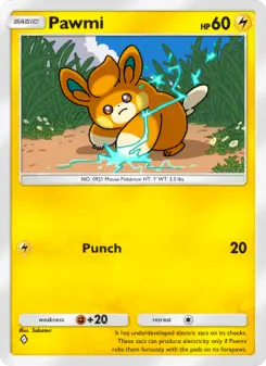 Pokémon-Karte Pawmi 026/072