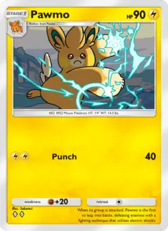 Pokémon-Karte Pawmo 027/072