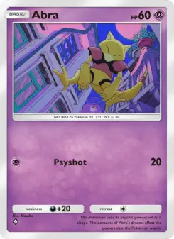 Pokémon-Karte Abra 029/072