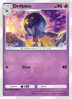Pokémon-Karte Drifblim 034/072
