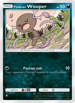 Pokémon-Karte Paldean Wooper 047/072
