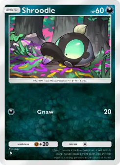 Pokémon-Karte Shroodle 050/072