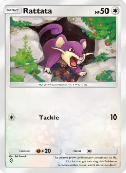 Pokémon-Karte Rattata 058/072
