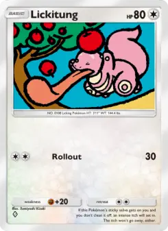 Pokémon-Karte Lickitung 062/072