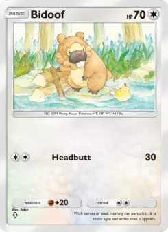 Pokémon-Karte Bidoof 064/072