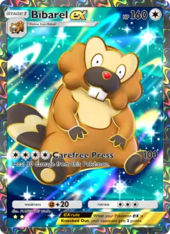Pokémon-Karte Bibarel ex 087/072