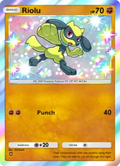 Pokémon-Karte Riolu 104/072