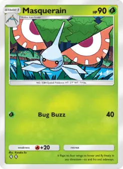 Pokémon-Karte Masquerain 004/155