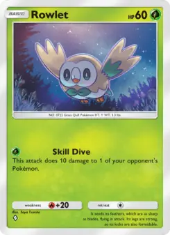 Pokémon-Karte Rowlet 010/155