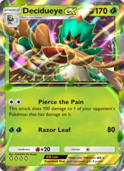 Pokémon-Karte Decidueye ex 012/155