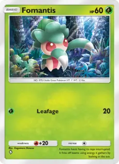Pokémon-Karte Fomantis 014/155