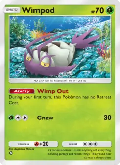 Pokémon-Karte Wimpod 021/155