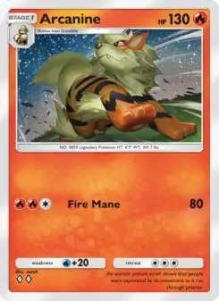 Pokémon-Karte Arcanine 026/155