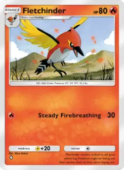 Pokémon-Karte Fletchinder 028/155