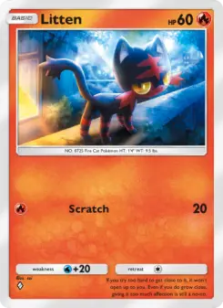Pokémon-Karte Litten 031/155