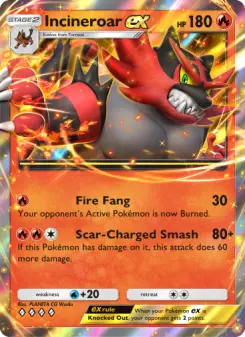 Pokémon-Karte Incineroar ex 033/155
