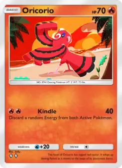 Pokémon-Karte Oricorio 034/155