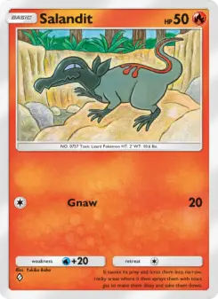 Pokémon-Karte Salandit 035/155