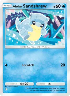 Pokémon-Karte Alolan Sandshrew 038/155
