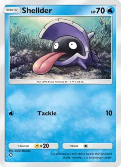 Pokémon-Karte Shellder 042/155