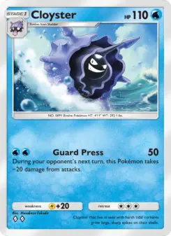 Pokémon-Karte Cloyster 043/155