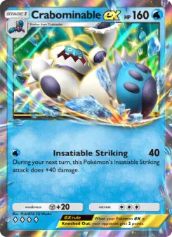 Pokémon-Karte Crabominable ex 049/155