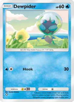 Pokémon-Karte Dewpider 052/155