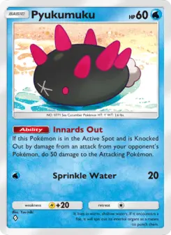 Pokémon-Karte Pyukumuku 054/155