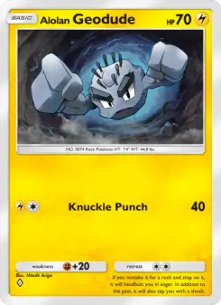 Pokémon-Karte Alolan Geodude 059/155