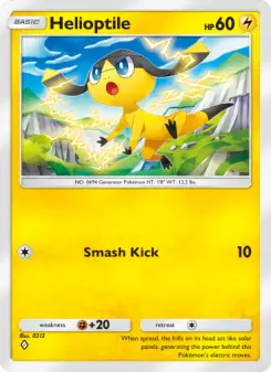 Pokémon-Karte Helioptile 062/155