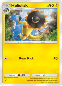 Pokémon-Karte Heliolisk 063/155