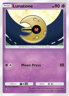 Pokémon-Karte Lunatone 073/155
