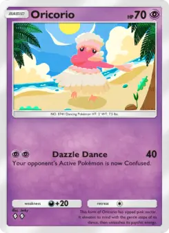 Pokémon-Karte Oricorio 076/155