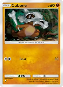 Pokémon-Karte Cubone 089/155