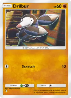Pokémon-Karte Drilbur 093/155