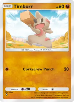 Pokémon-Karte Timburr 094/155
