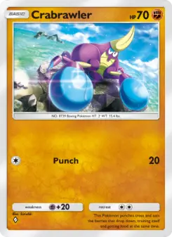 Pokémon-Karte Crabrawler 097/155