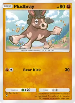 Pokémon-Karte Mudbray 102/155