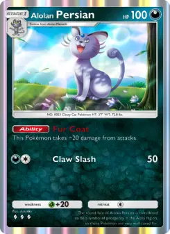 Pokémon-Karte Alolan Persian 109/155