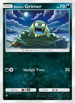 Pokémon-Karte Alolan Grimer 110/155