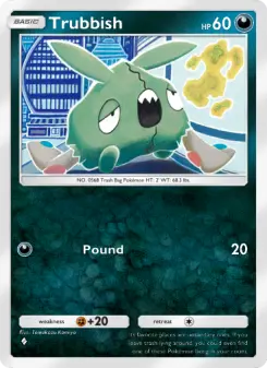 Pokémon-Karte Trubbish 113/155