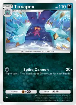 Pokémon-Karte Toxapex 116/155