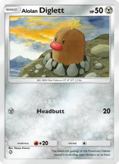 Pokémon-Karte Alolan Diglett 117/155