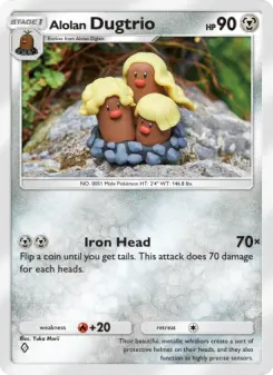 Pokémon-Karte Alolan Dugtrio 118/155