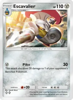 Pokémon-Karte Escavalier 120/155