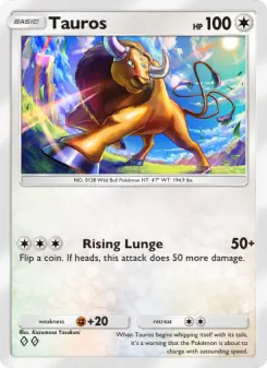 Pokémon-Karte Tauros 128/155