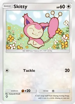 Pokémon-Karte Skitty 129/155