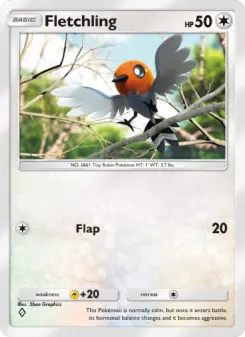 Pokémon-Karte Fletchling 131/155