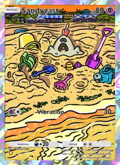 Pokémon-Karte Sandygast 169/155